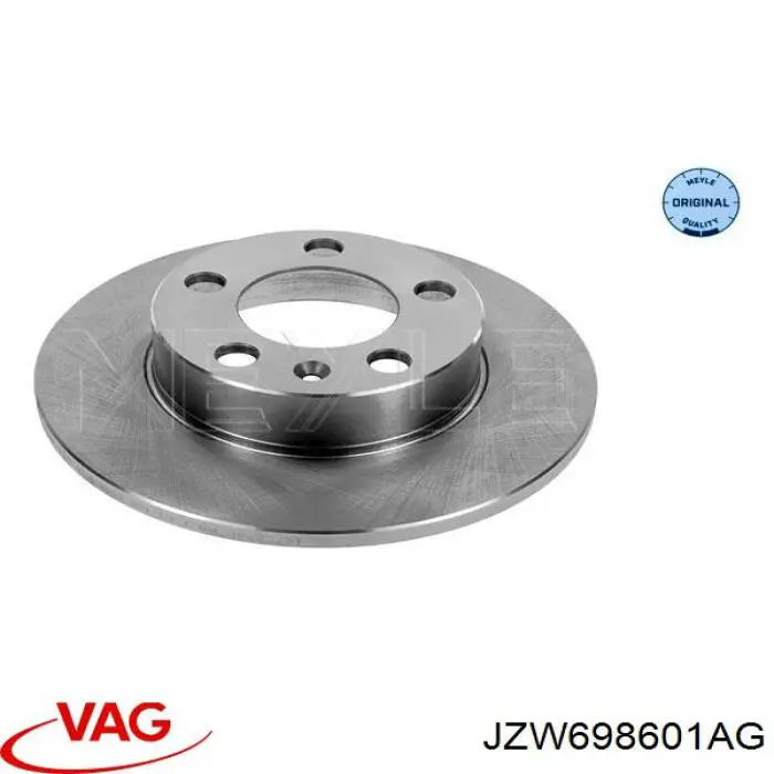 Купить JZW698601AG VAG Диск тормозной задний