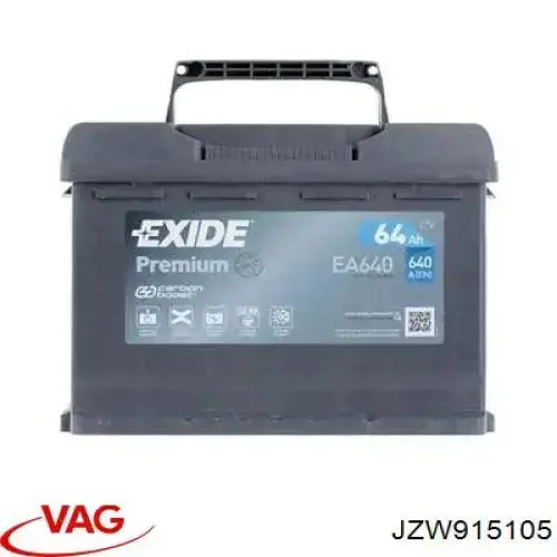 Купить Аккумулятор VAG 61 А/ч (JZW915105)