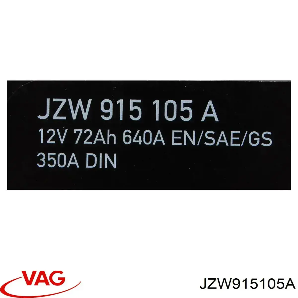 Аккумулятор автомобильный VAG JZW915105A цена, от  