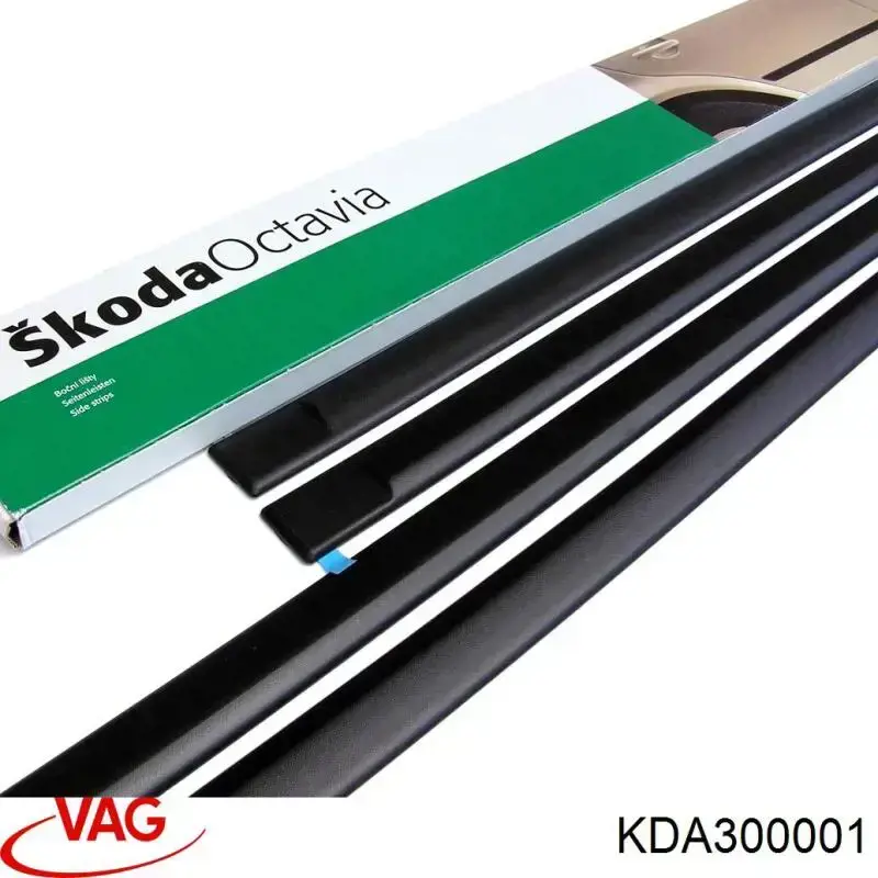 Молдинги дверей, комплект на Skoda Octavia A4, 1U5