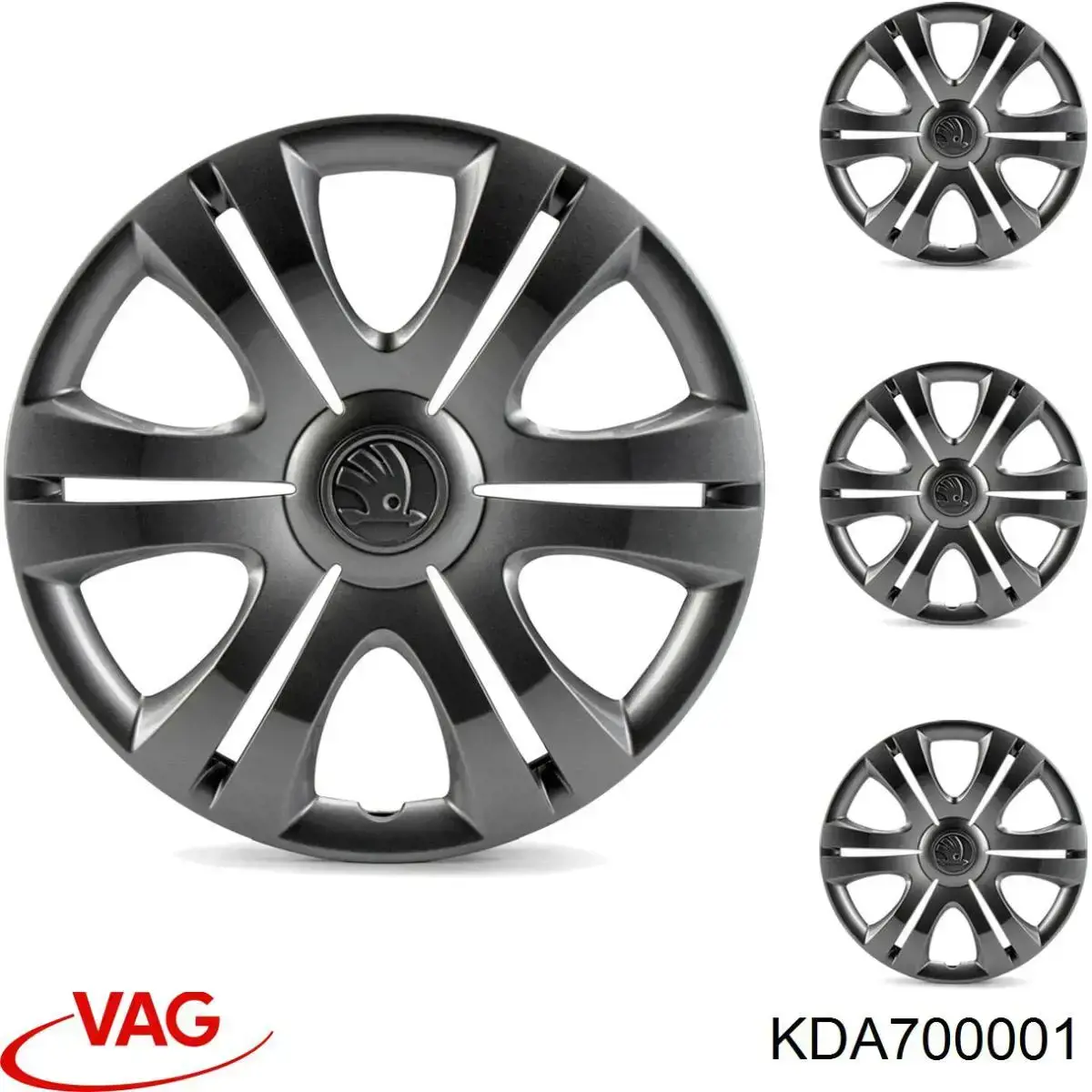 KDA700001 VAG Накладка дверного порога внутренняя, комплект 4 шт