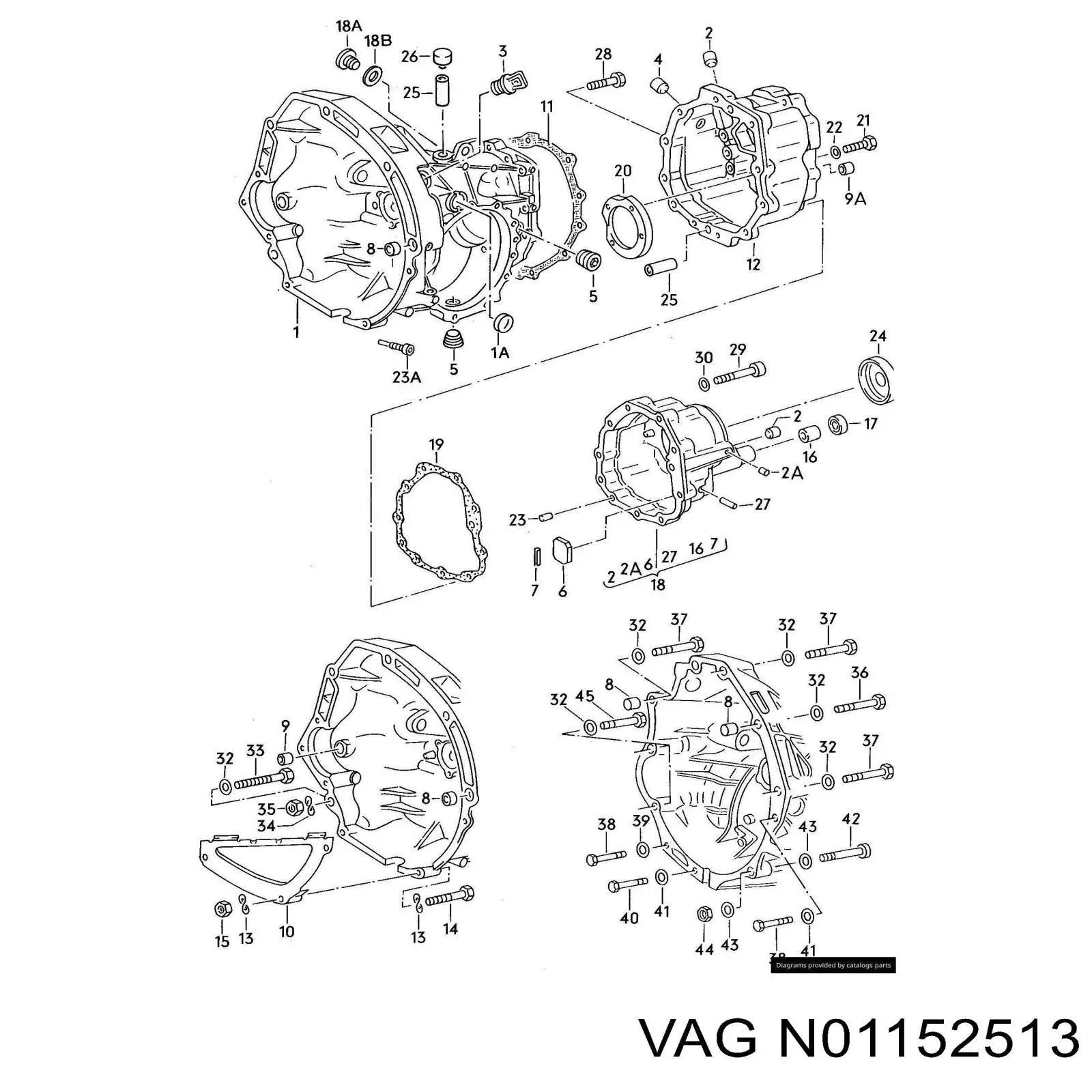 Шайба форсунки верхняя VAG N01152513 цена, от 0.48 USD