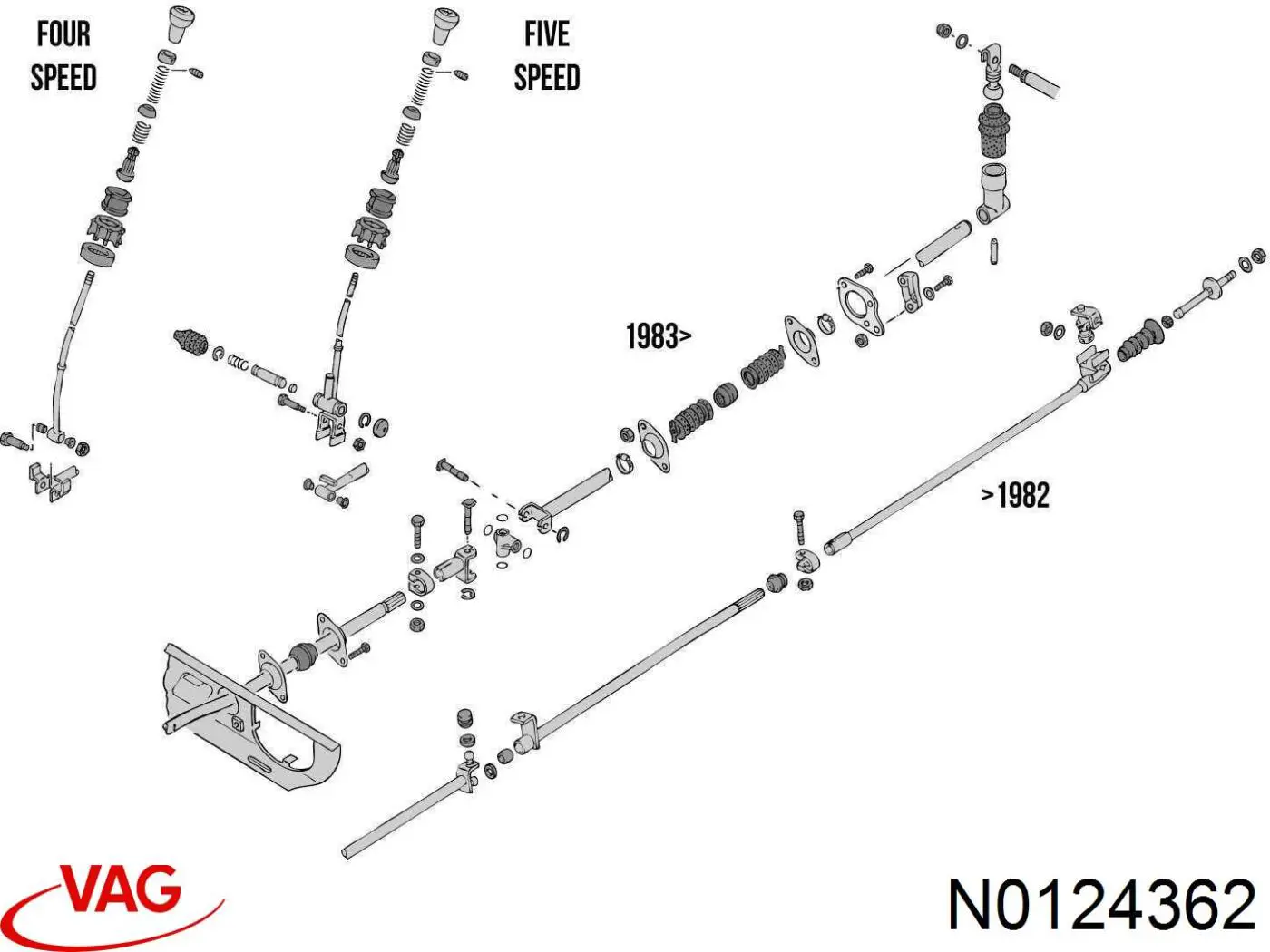  VAG N0124362 цена, от 1.77 USD