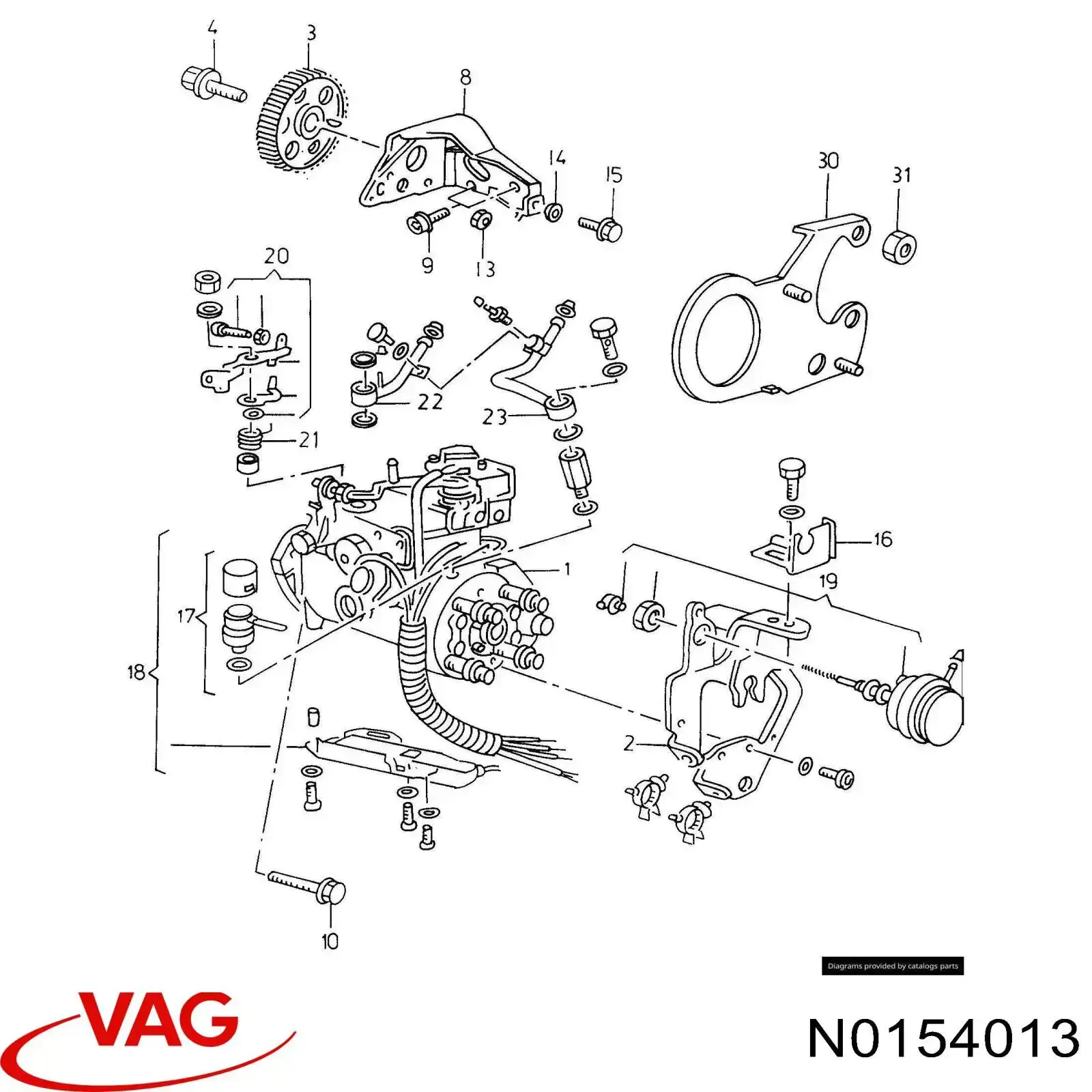  VAG N0154018 цена, от 4.82 USD