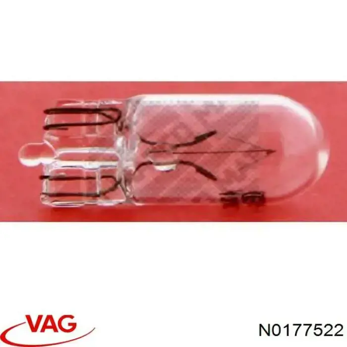 Лампочка плафона освещения салона/кабины VAG N0177522 цена, от 0.25 USD