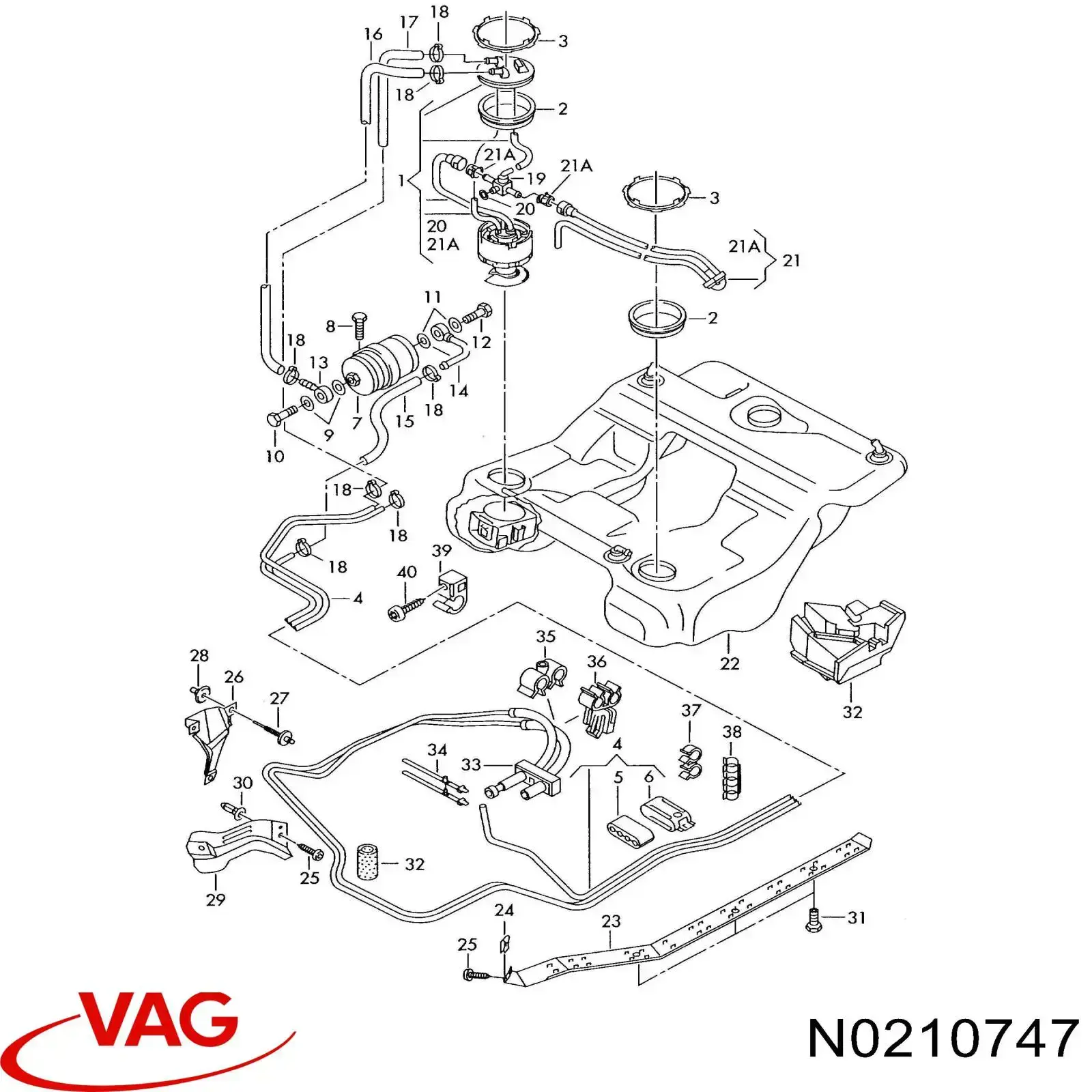  VAG N0210745 цена, от 12.71 USD