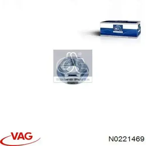 N0221469 VAG porca de fixação de tubo de admissão do silenciador (de calças)