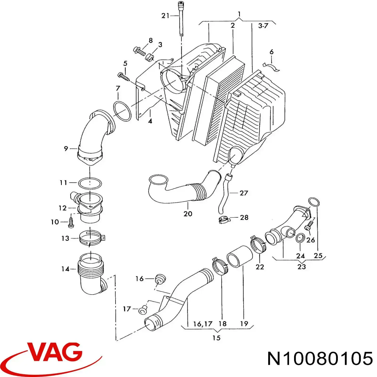 Купить N10080104 VAG 