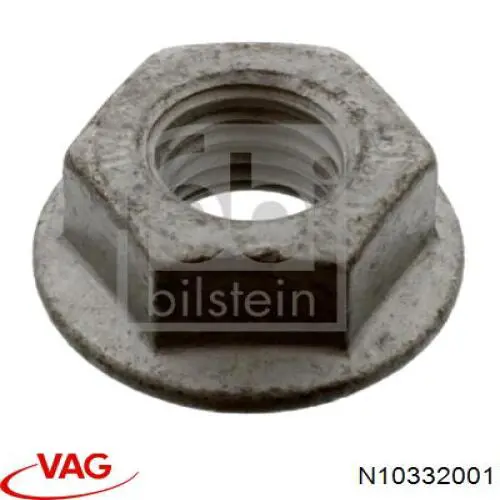 N10332001 VAG Гайка болта крепления переднего рычага, нижнего