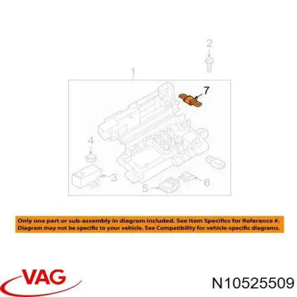 Предохранители (электрических цепей) VAG N10525509 цена, от 3.27 USD