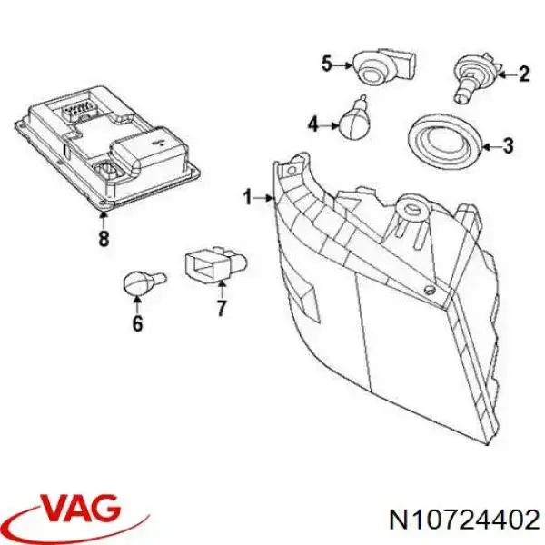 Купить N10724402 VAG Лампочка