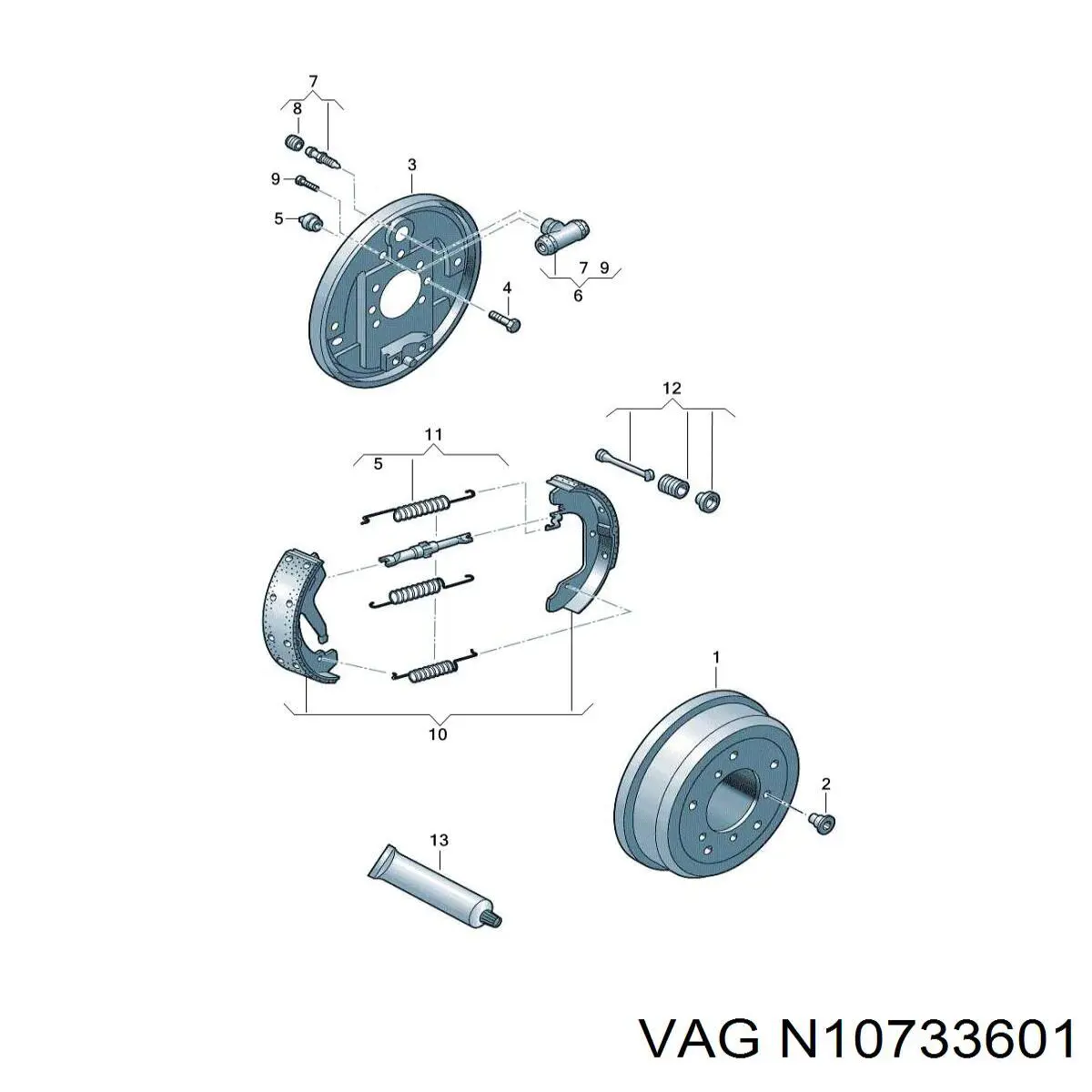  VAG N10733601 цена, от 10.23 USD