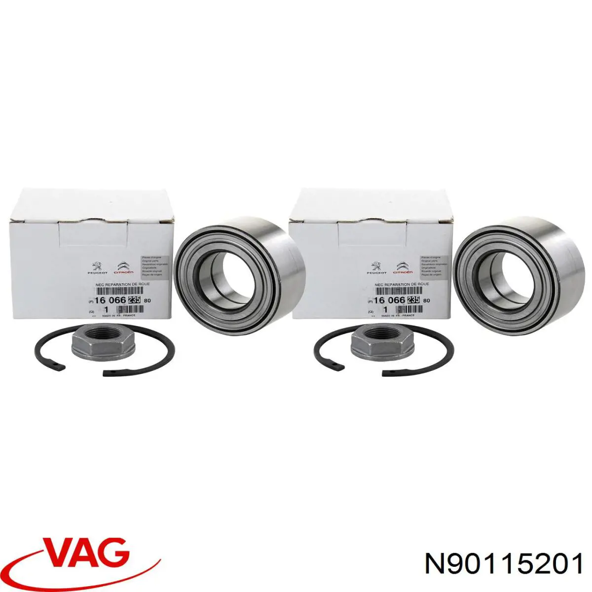 N90115201 VAG Кольцо стопорное подшипника передней ступицы