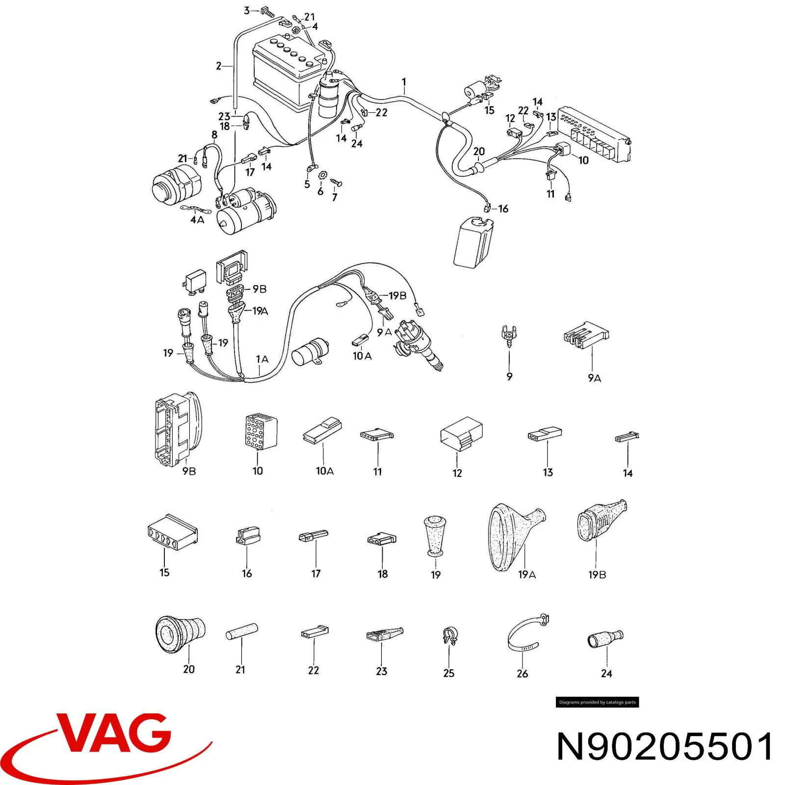  VAG N02091002 цена, от 0.34 USD