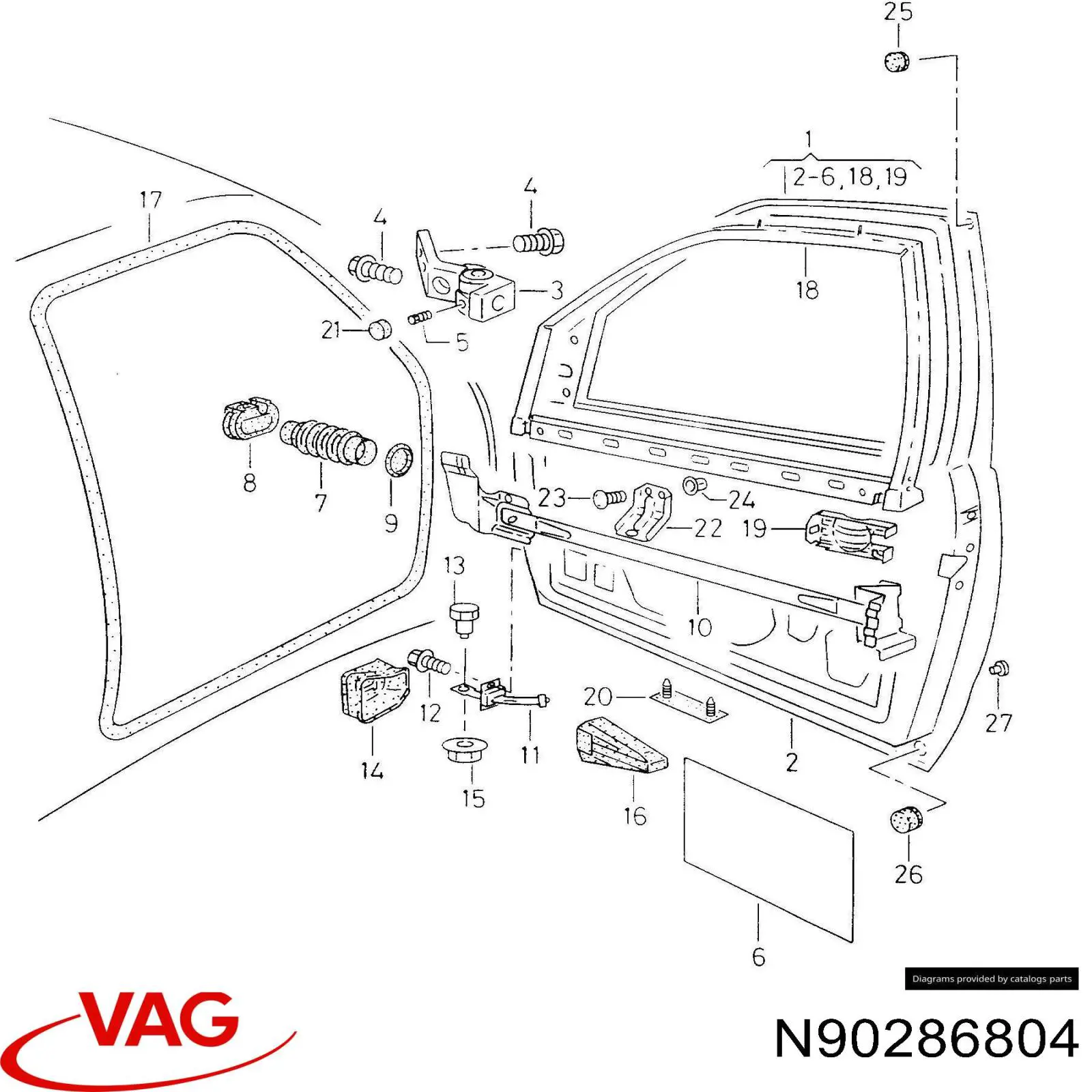  VAG N90286804 цена, от 0.53 USD