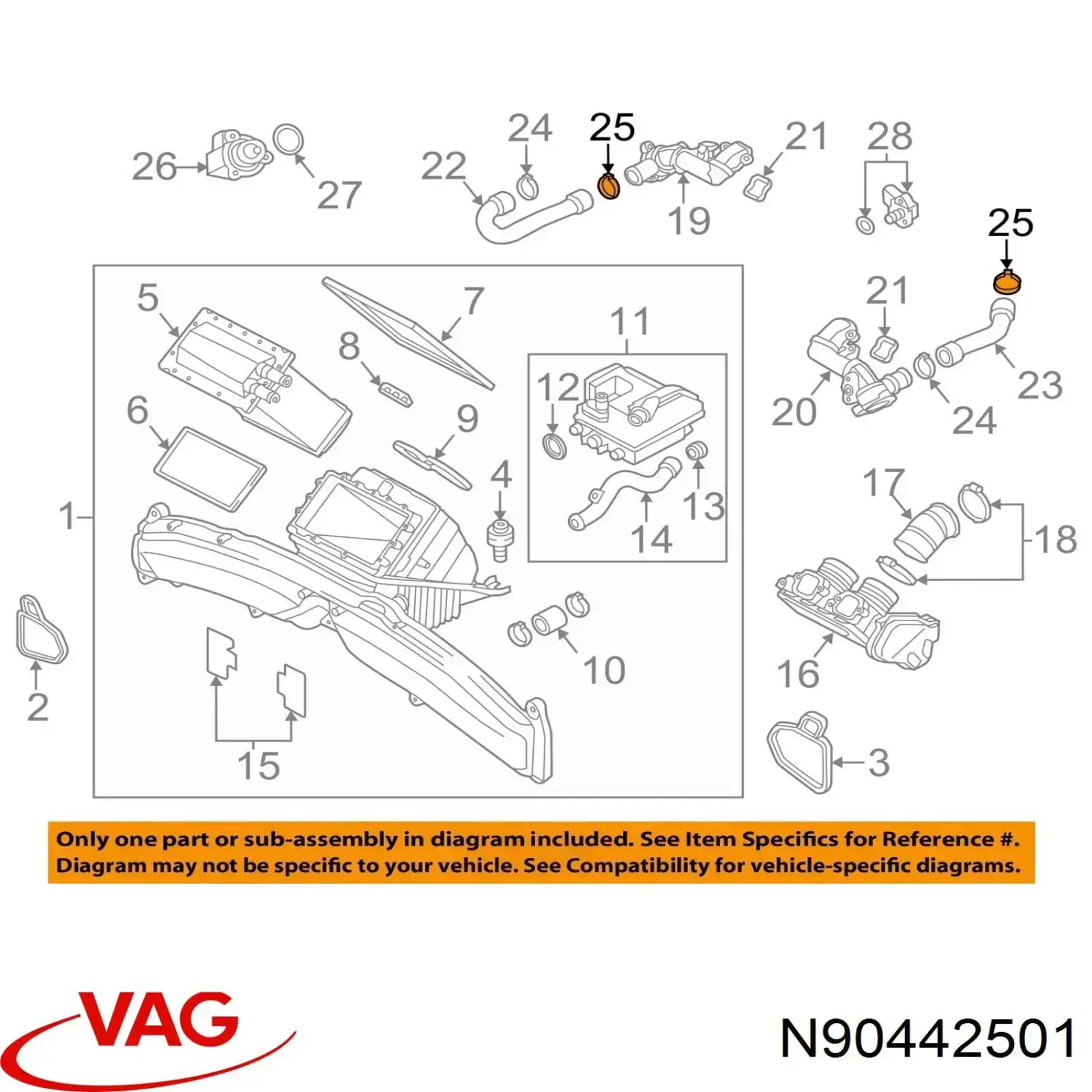 Хомут пыльника ШРУСа, универсальный VAG N90442501 цена, от 3.29 USD