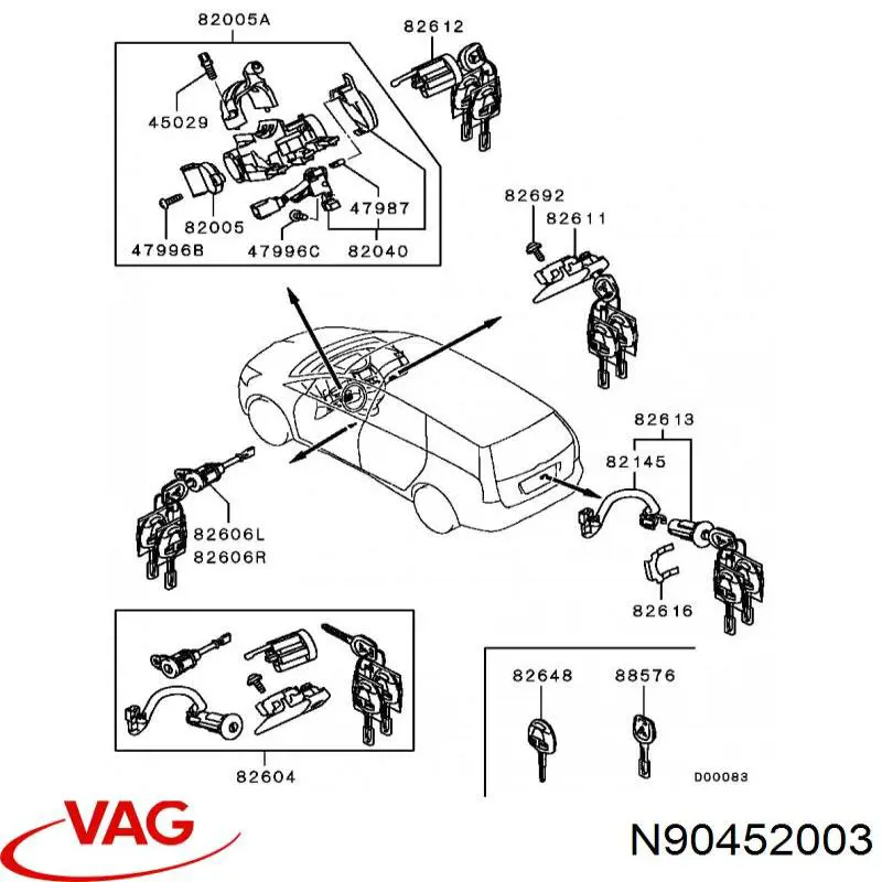 Уплотнительное кольцо, универсальное VAG N90452003 цена, от 3.60 USD