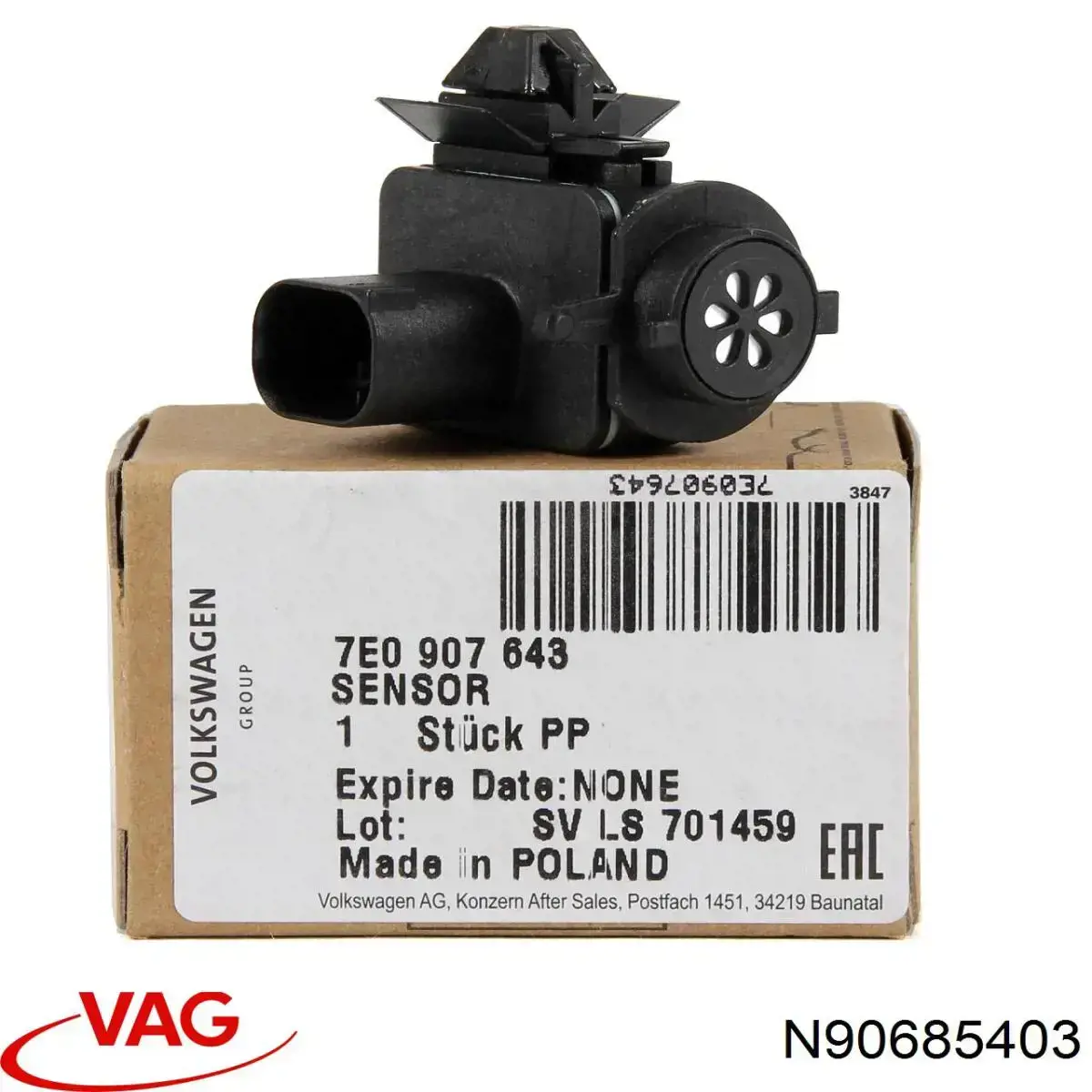 N90685403 VAG Болт крепления суппорта