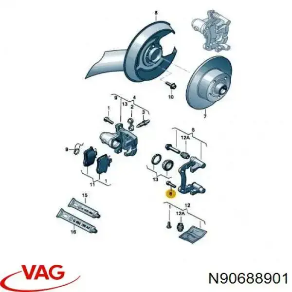 Купить N90688901 VAG Болт ГБЦ