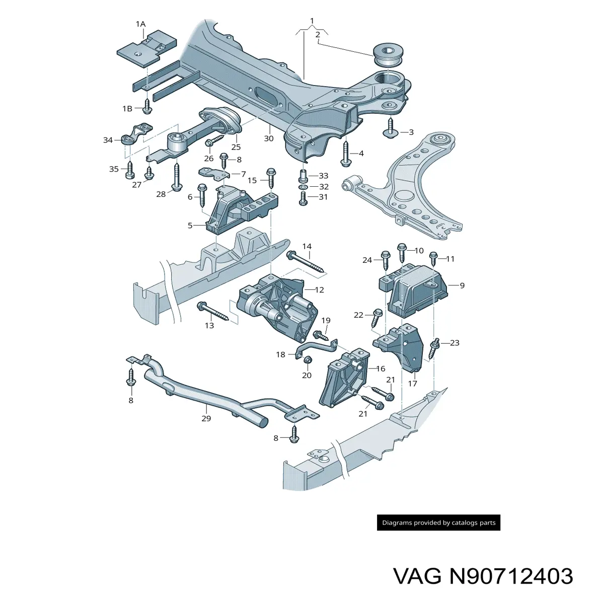 Купить N90712403 VAG Болт