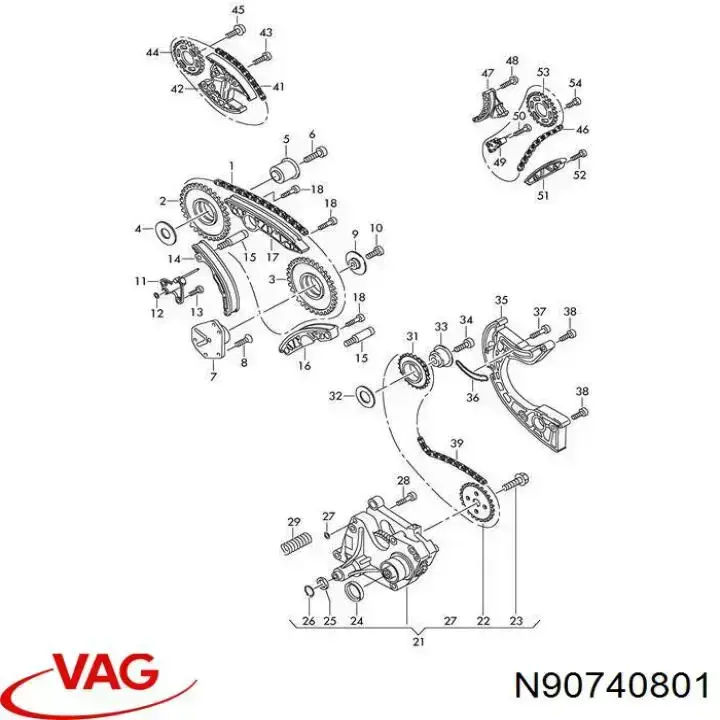 N90740801 VAG vedante anular de tubo de esfriamento da caixa automática de mudança