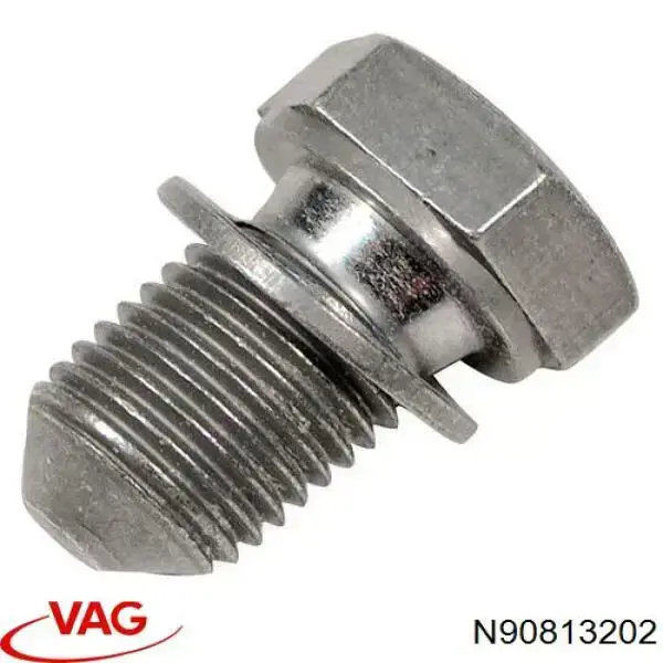Tampão de panela de motor N90813202 VAG