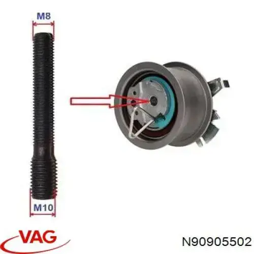 N90905502 VAG Tornillo, rueda dentada árbol de levas original y equivalente