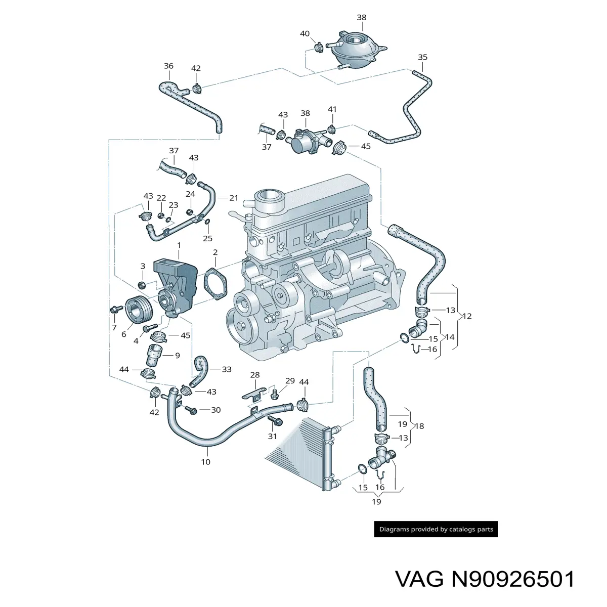  VAG N0164091 цена, от 6.38 USD