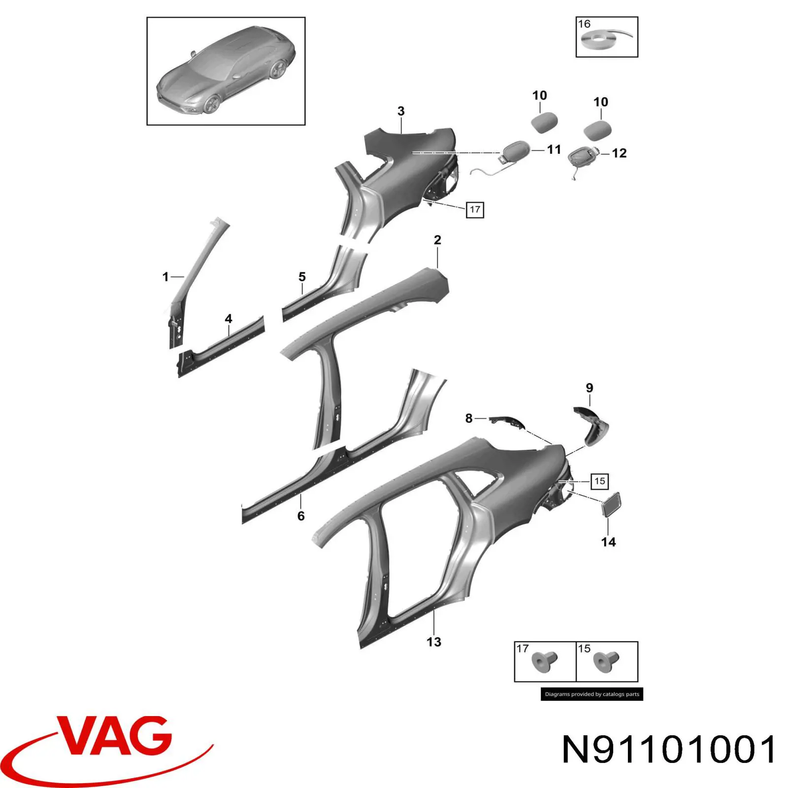  VAG N91101001 цена, от 2.01 USD