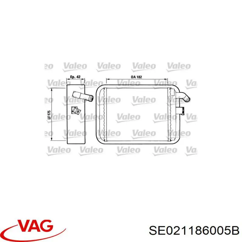  Радиатор печки Seat Malaga 