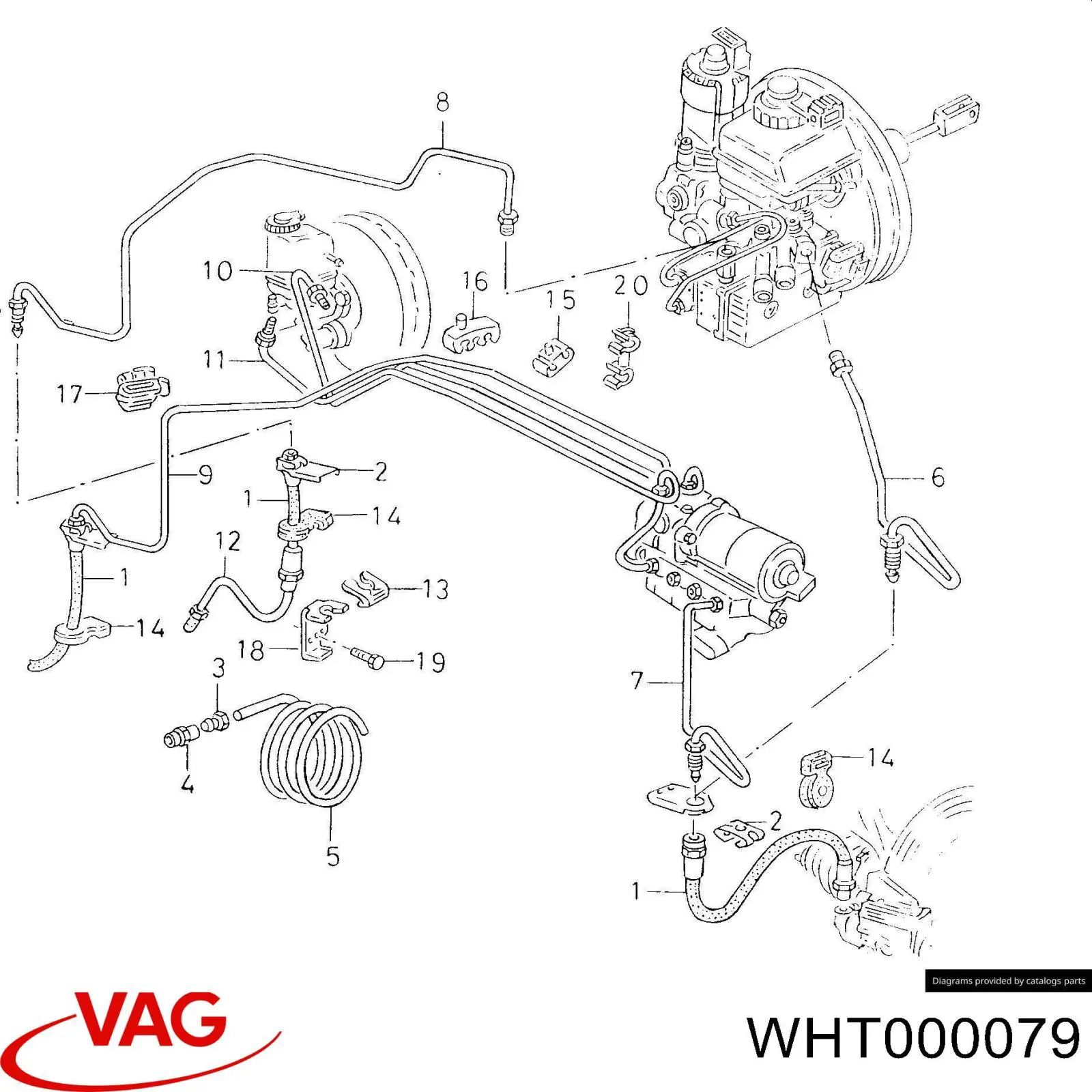 Штуцер соединительный тормозных трубок VAG 1H0611731A цена, от 1.43 USD