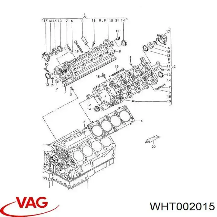 Болт клапанной крышки ГБЦ на Audi A6 C6 4F2