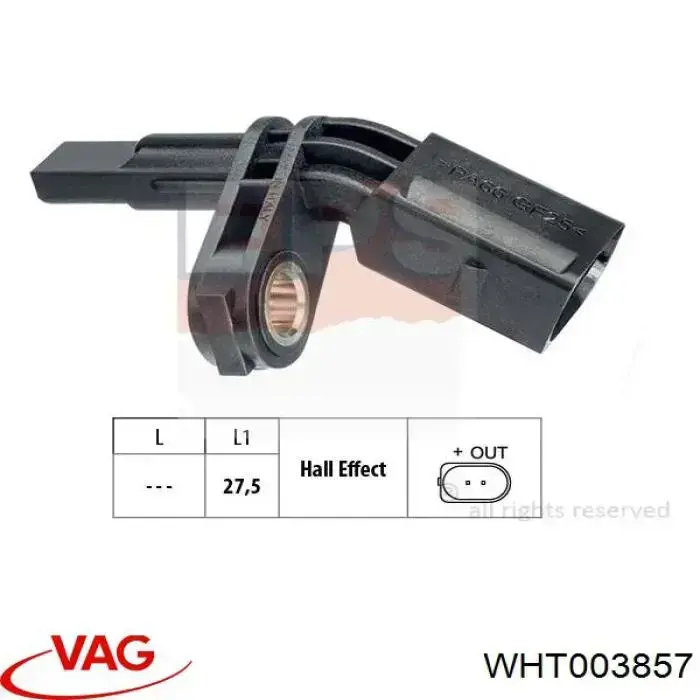 Купить WHT003857 VAG Датчик ABS передний левый