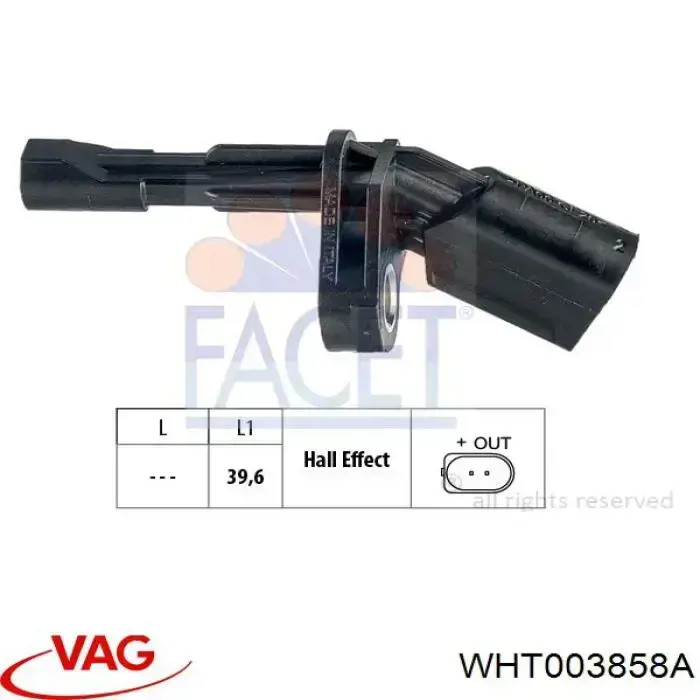 Датчик АБС (ABS) задний правый VAG WHT003858A цена, от 12.64 USD