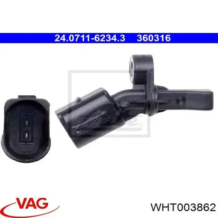 Датчик ABS задний правый VAG WHT003862