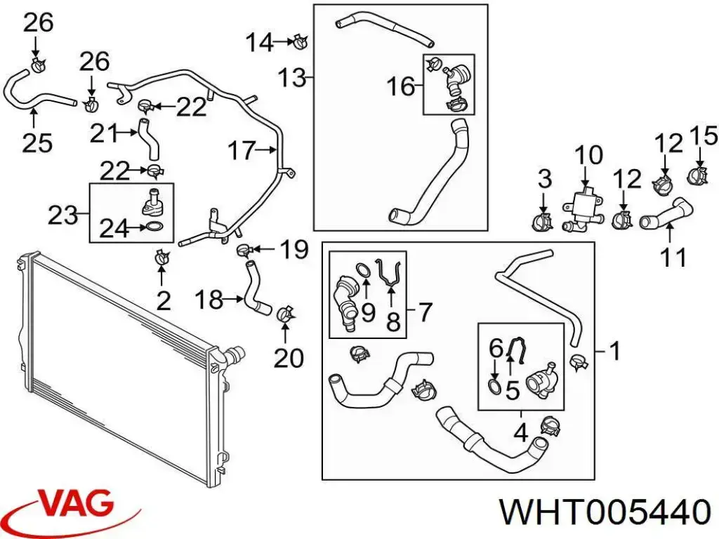  VAG WHT005440 цена, от 3.12 USD