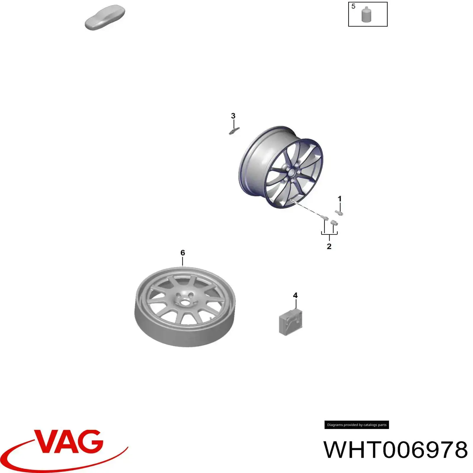 Болт колесный  VAG WHT006978 цена, от 6.64 USD