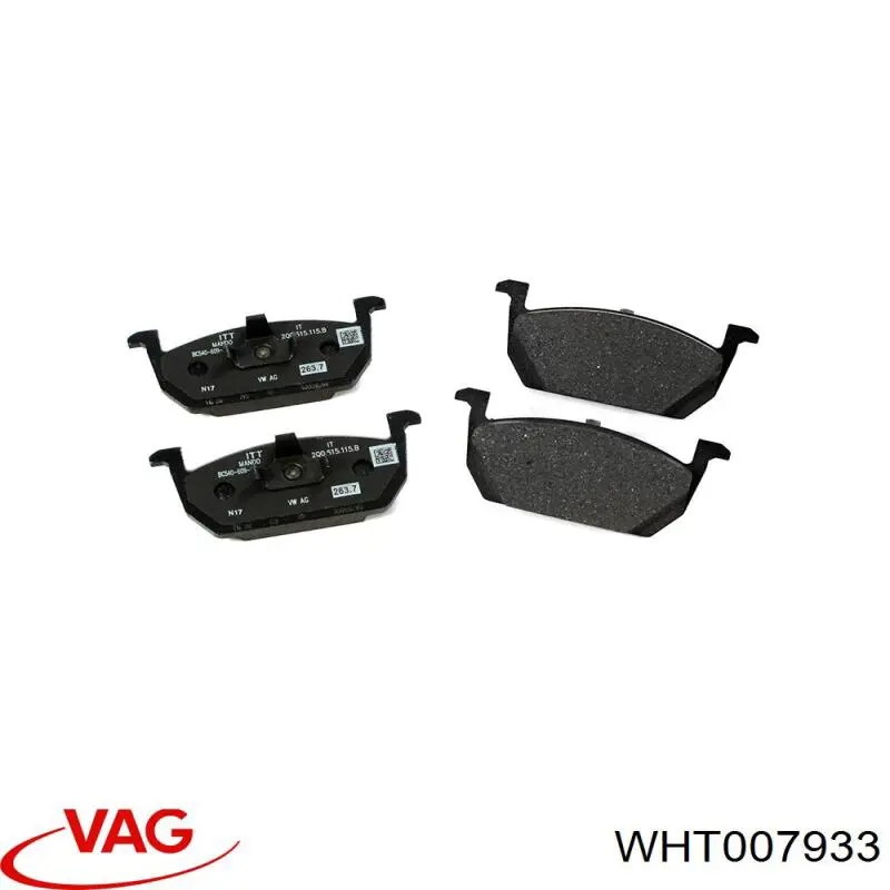 Направляющая суппорта переднего WHT007933 VAG