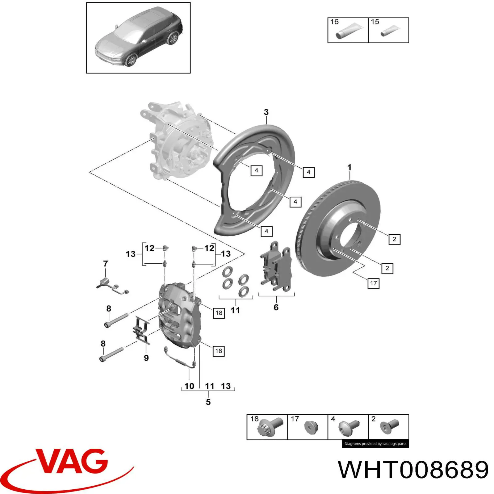  VAG WHT008689 цена, от 1.42 USD