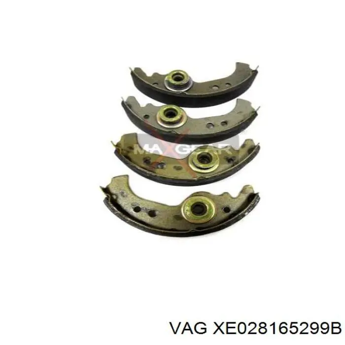 Задние барабанные колодки XE028165299B VAG