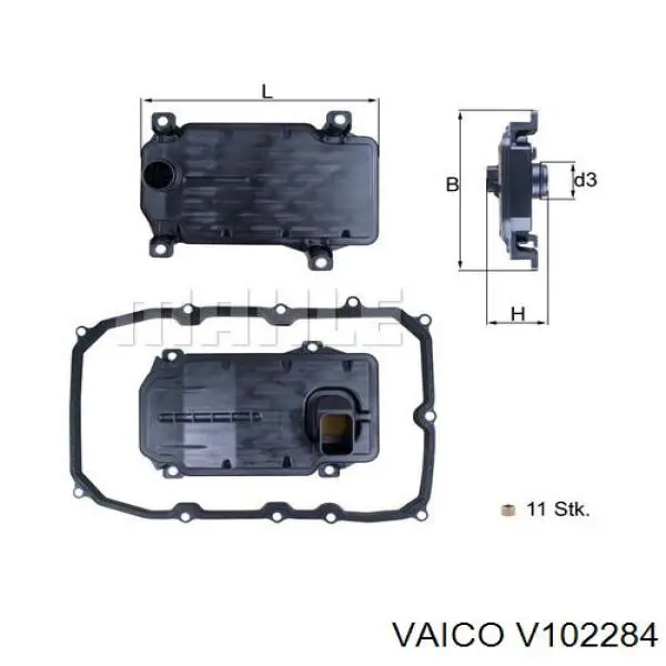 Фильтр АКПП V102284 VEMO/Vaico