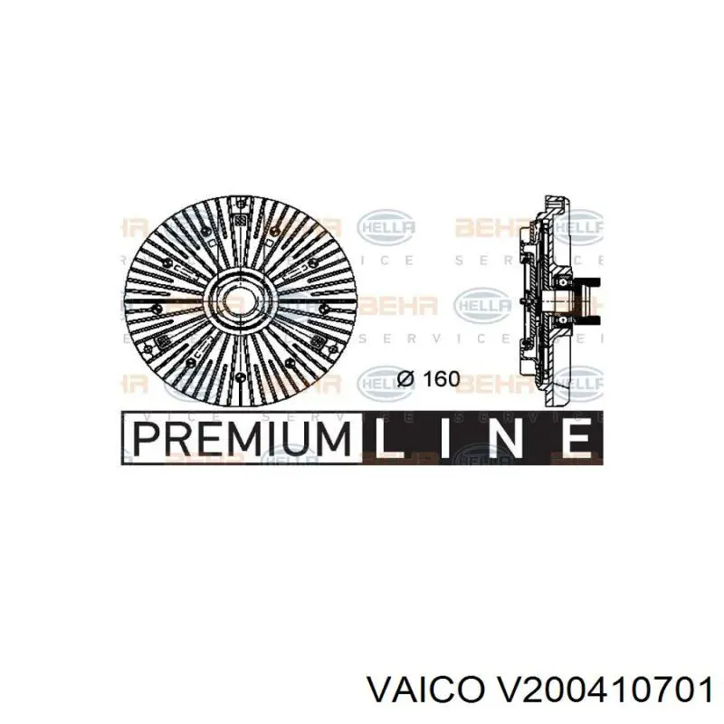 V200410701 VEMO/Vaico вискомуфта (вязкостная муфта вентилятора охлаждения)