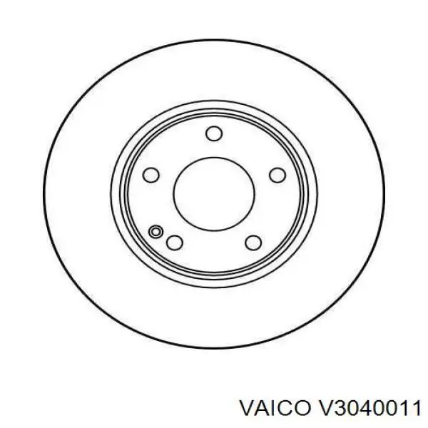 Передние тормозные диски V3040011 VEMO/Vaico