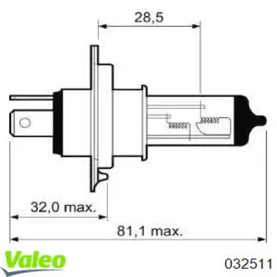 Лампочка галогенная 032511 VALEO