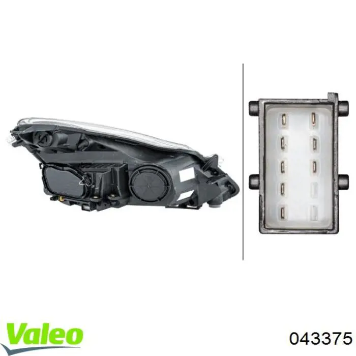 Купить 043375 VALEO Фара левая передняя