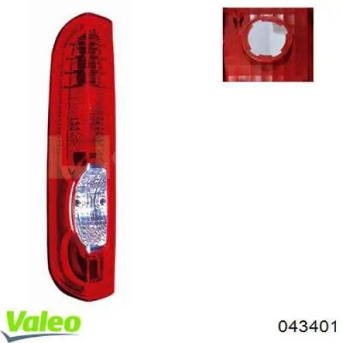 Фонарь задний левый 043401 VALEO