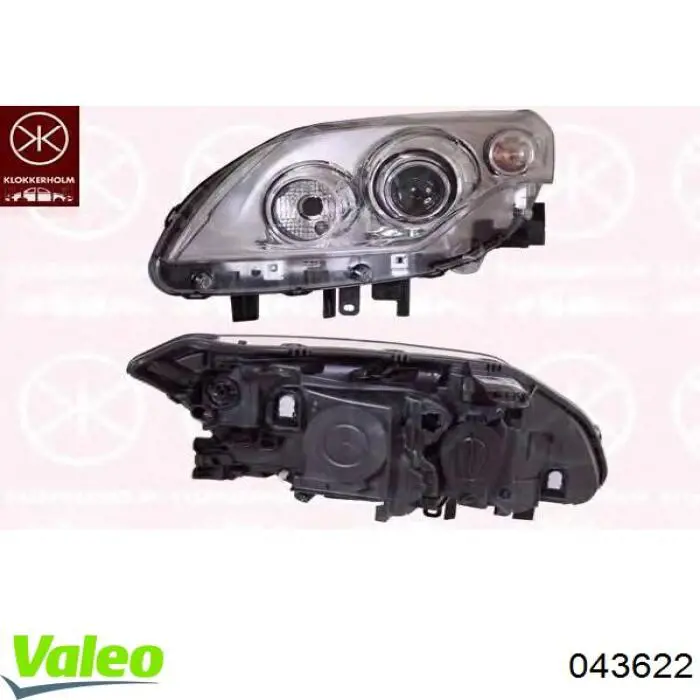 Фара правая 043622 VALEO