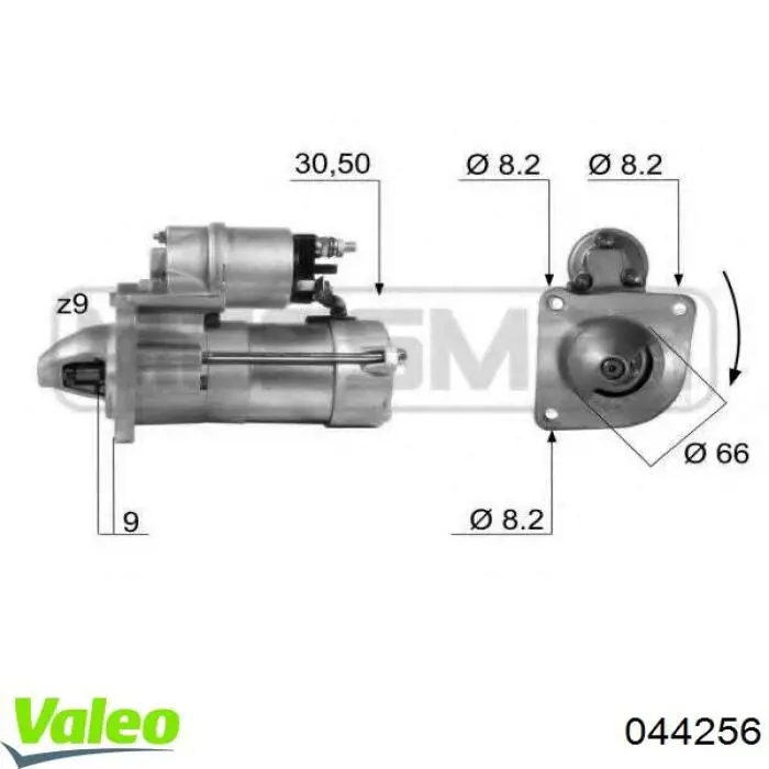 Фара противотуманная левая/правая 044256 VALEO