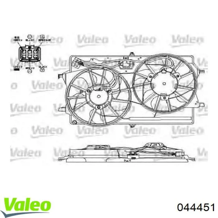 Купить 044451 VALEO Фара левая передняя