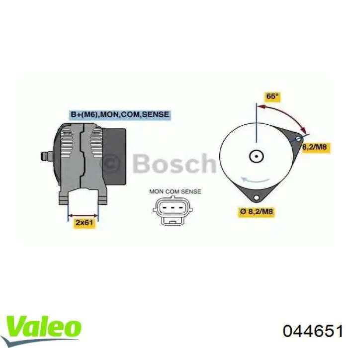 Купить 044651 VALEO Туманка правая